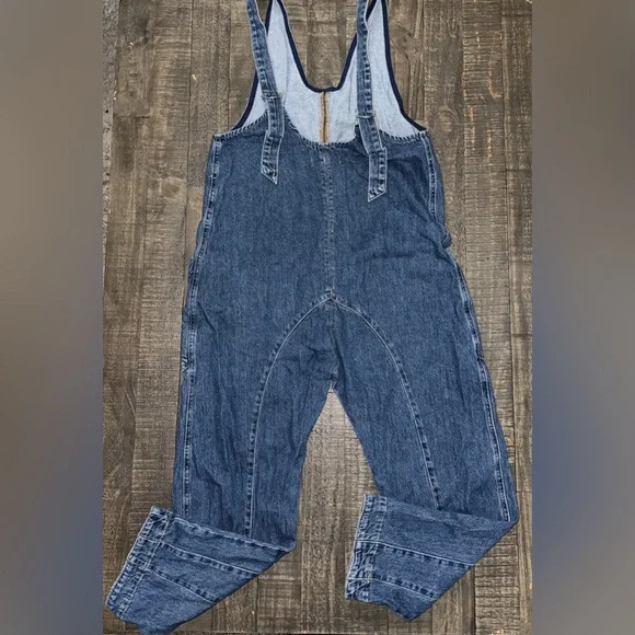 Free People We The Free High Roller Jumpsuit XS Slouchy Wide Leg Boho EUC - Picture 7 of 7